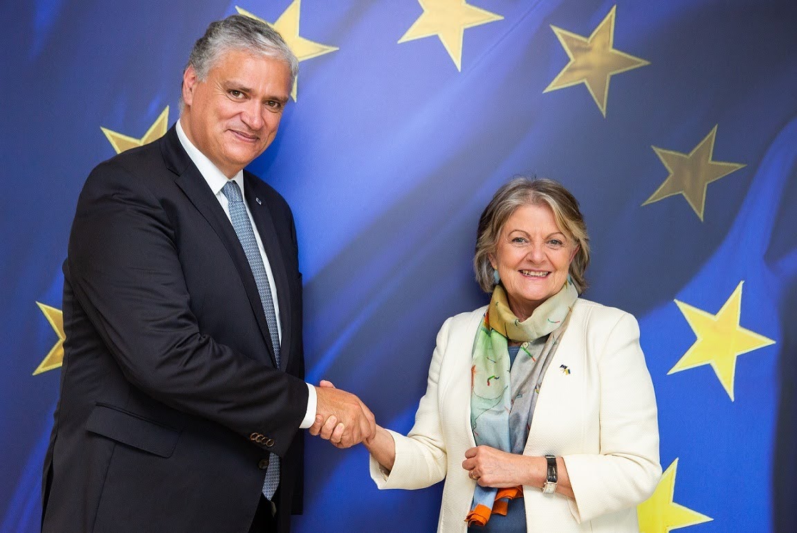 Vasco Alves Cordeiro ed Elisa Ferreira – Photo Credit: European Union, 2022 Copyright - Photographer: Bogdan Hoyaux