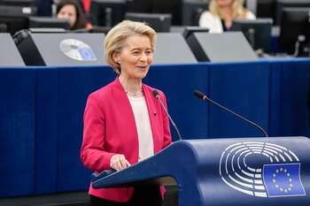 Ursula von der Leyen in plenaria - Photo credit: Photographer: Philippe Buissin Copyright: © European Union 2025 - Source: EP