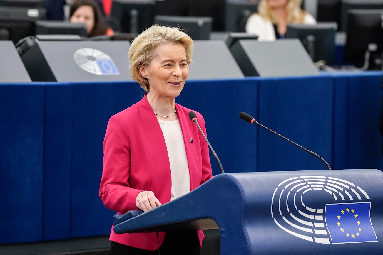 Ursula von der Leyen in plenaria - Photo credit: Photographer: Philippe Buissin Copyright: © European Union 2025 - Source: EP