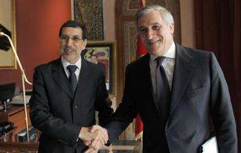 Saad-Eddine El Othmani, Moroccan Minister for Foreign Affairs and Cooperation and Antonio Tajani - Credit © European Union, 2012